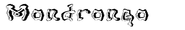 Mondrongo font preview